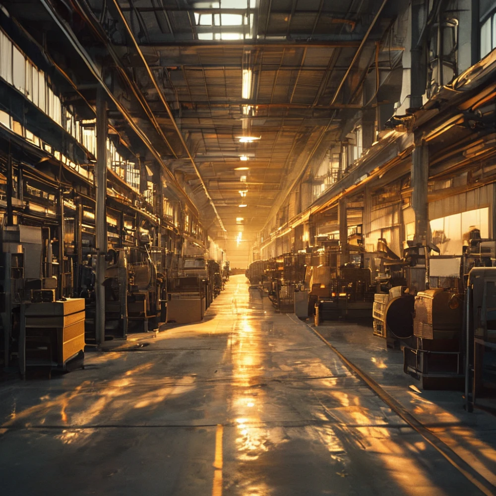 Spanje factory floor met machines