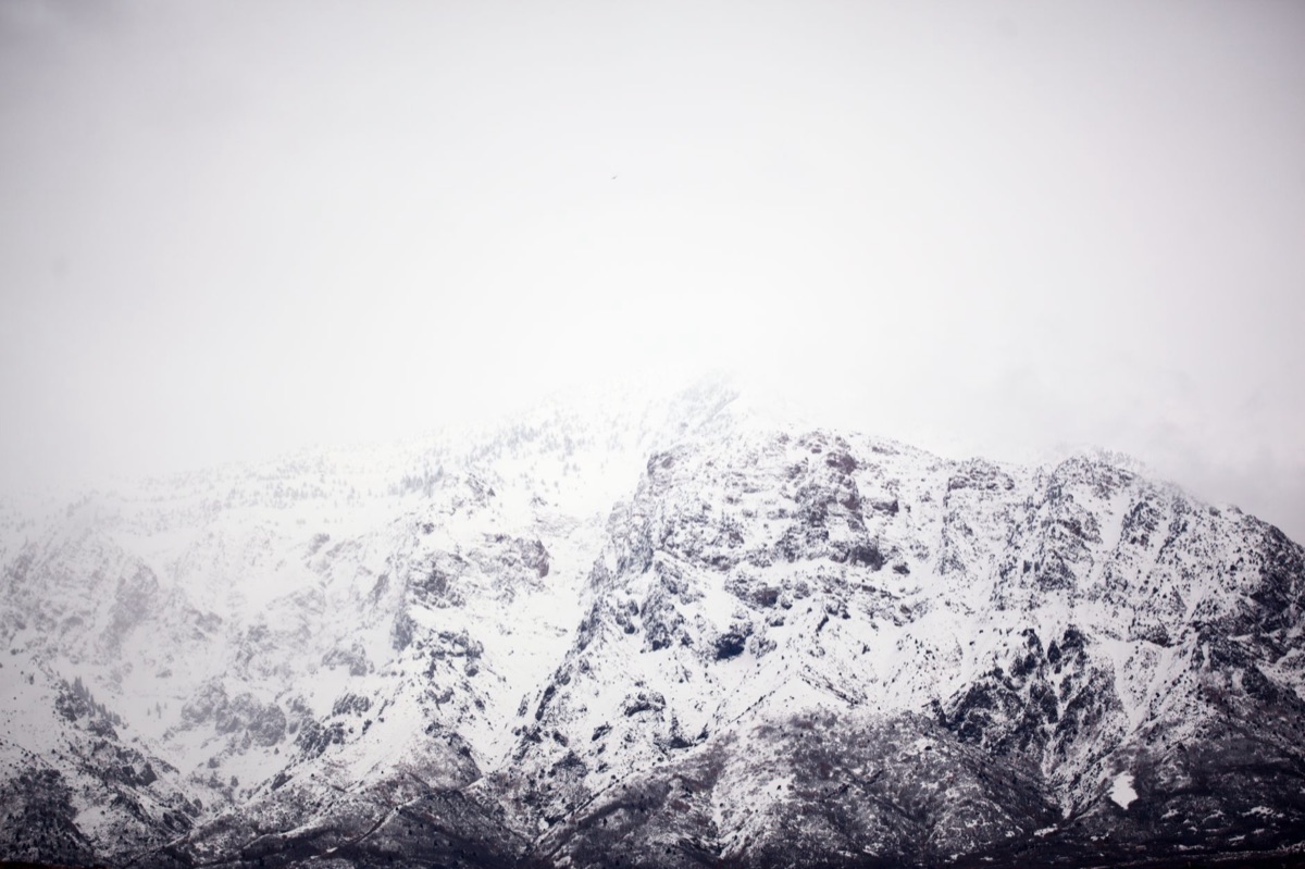 Monte Hacho com neve