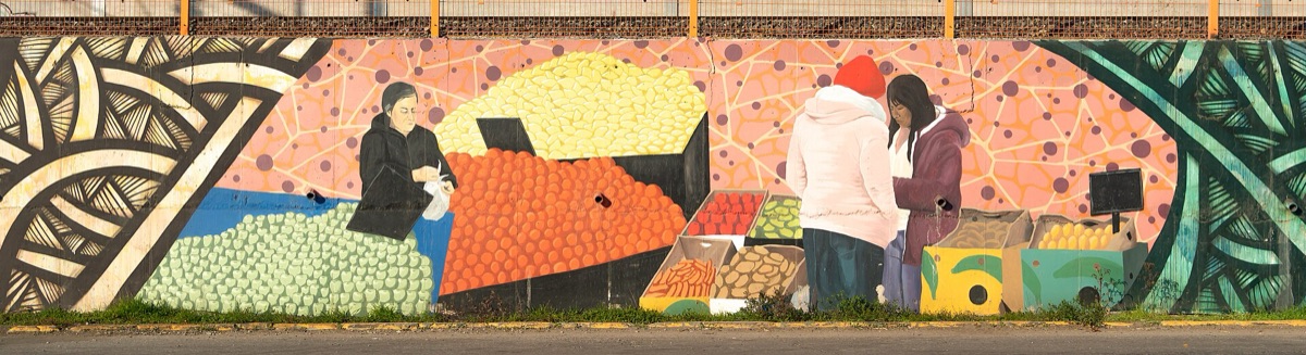 mural de arte urbano em madrid