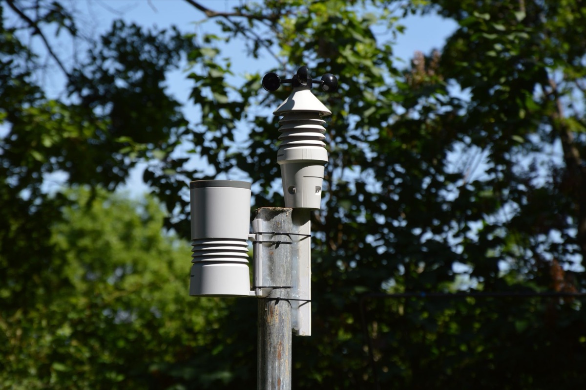 Pollution monitoring station in Madrid