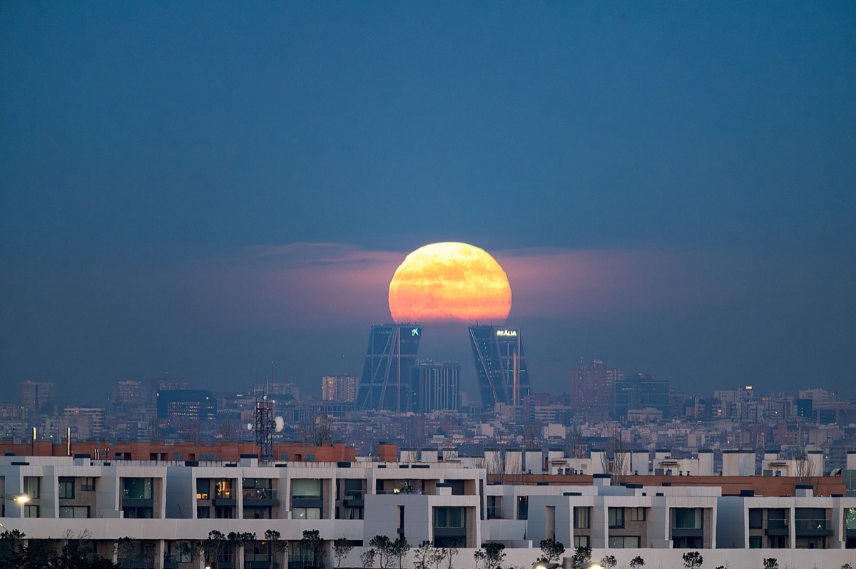Skyline von Madrid und spanische Wirtschaftszentrum